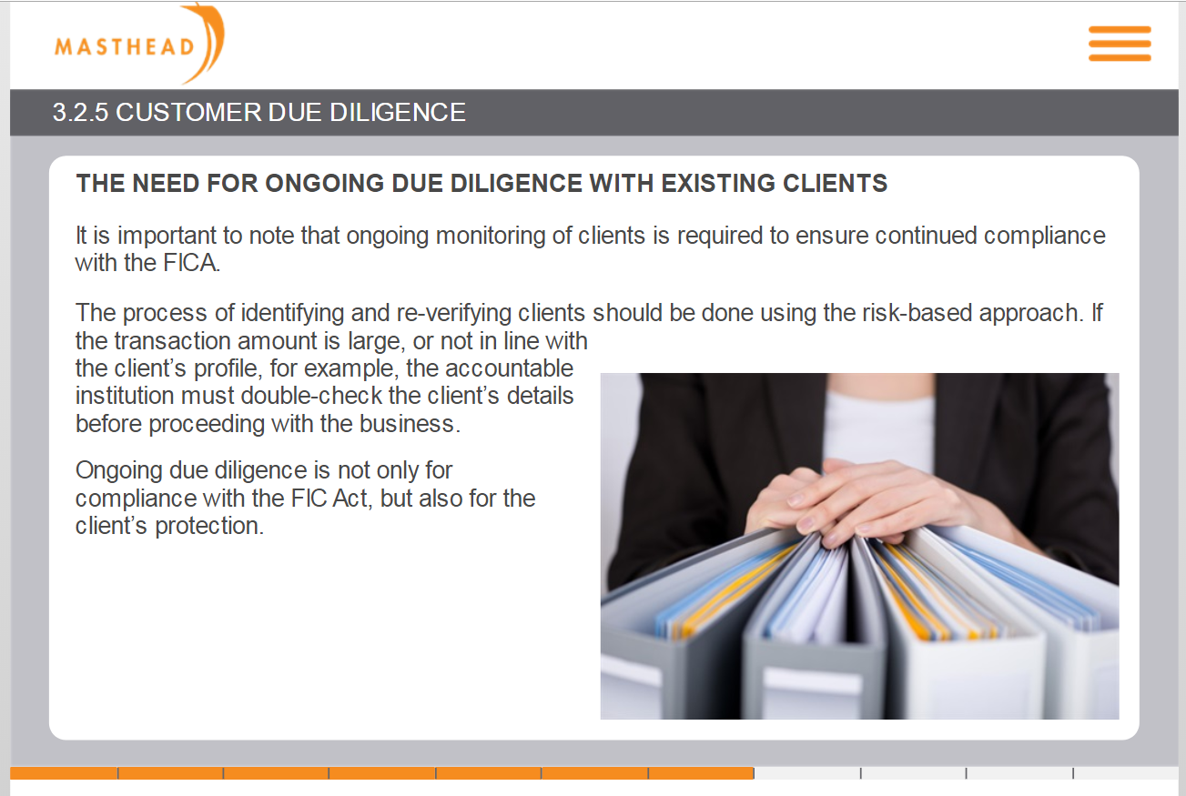 3.2.5 Customer Due diligence 9