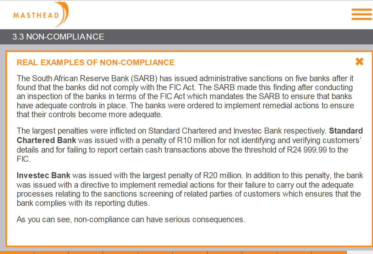 3.3 Non Compliance 11