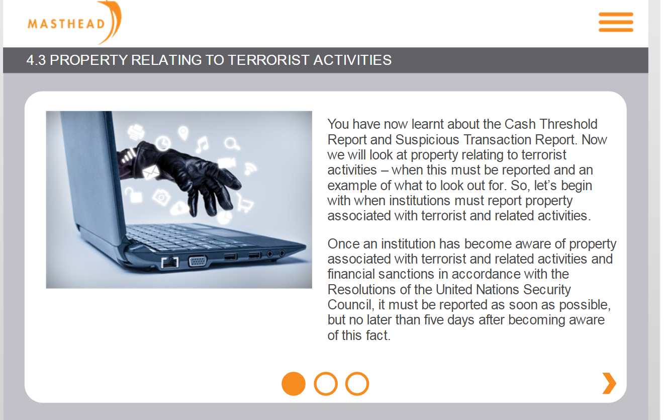 4.3 Property Relating to Terrorist Act 1