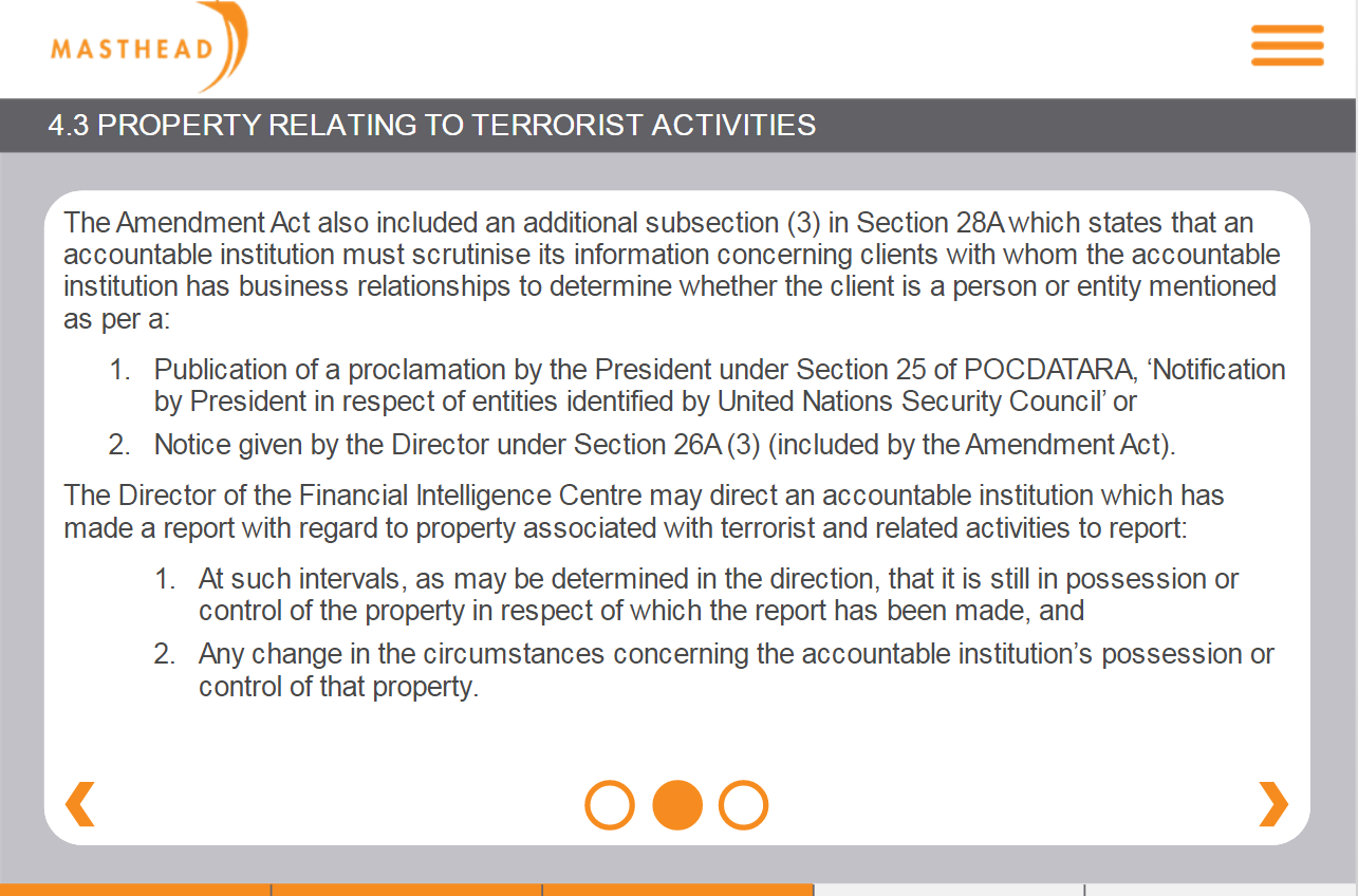 4.3 Property Relating to Terrorist Act 2