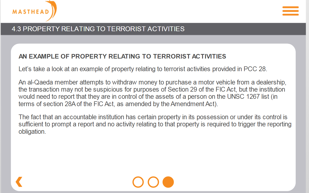 4.3 Property Relating to Terrorist Act 3